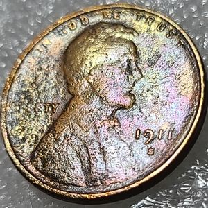 1911-S Lincoln Wheat Cent Penny